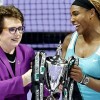 Billie Jean King with Serena Williams