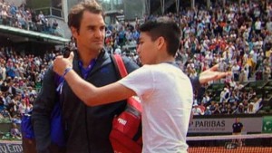 Roger Federer and disruptive fan