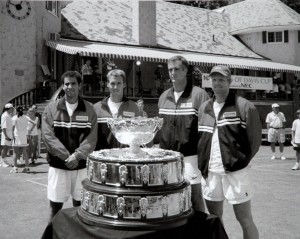 The 1999 U.S. Davis Cup Team at Longwood Cricket Club