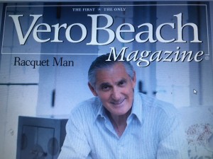 Herb Fitzgibbon on the cover of Vero Beach Magazine